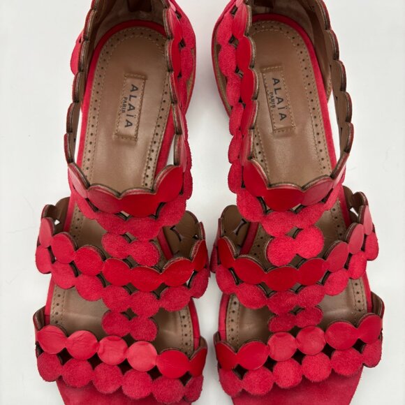 Alaia Circle Gladiator flats in size 38 - Picture 7 of 8